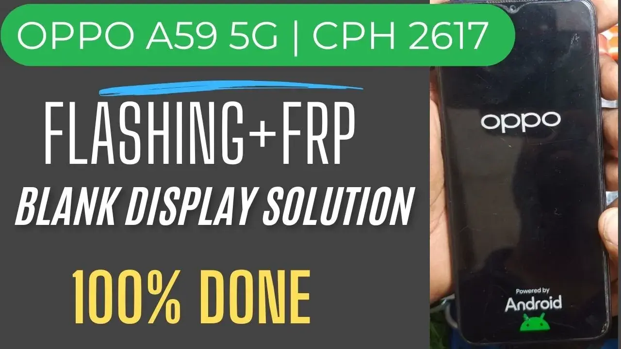 OPPO A59 5G CPH 2617 After Update Touch Not working Display Light Fix