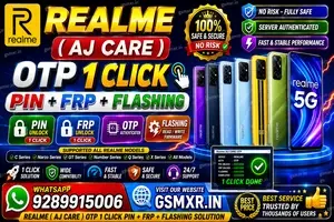 Realme ( AJ CARE ) OTP 1 Click pin FRP + Flashing