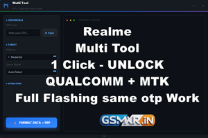 Multi Tool Realme OTP 1 Click pin FRP + Flashing