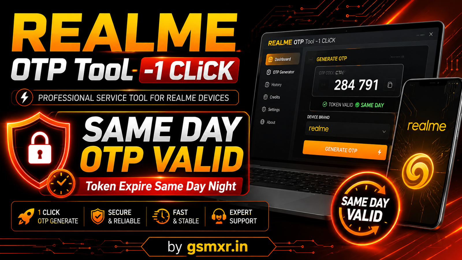 REALME OTP Tool -1 CLiCK (Token Expire Same Day - Night 12AM)