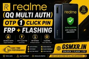 Realme ( QQ Multi Auth ) OTP 1 Click pin FRP + Flashing
